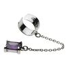 Swing Stone Ear Cuff with Purple Zirconia Silver E0226 [Cenote] [925 Accessory]