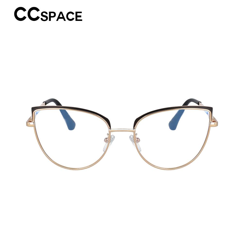 53101 Cat Eye Anti Blue Metal Brand Glasses Frames Women Optical Fashion Computer Eyeglasses