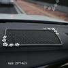 New Daisy Flower Crystal Car Silicone Anti-Slip Mat Non Slip Pad Mobile Phone Sunglasses Holder Sticky Car Interior Decortion