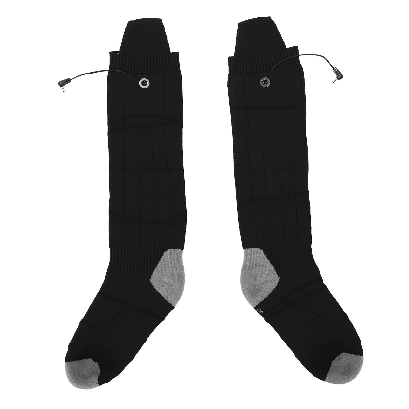 

Heated Socks Black Washable Rechargeable Battery Operated Socks with 4 Heating Levels for Outdoor Skiing
