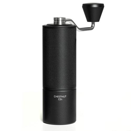TIMEMORE C2S All-Metal Manual Coffee Grinder with Stainless Steel Mortar, Easy to Carry and Clean, and Brush Included - Black