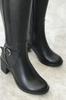 Women Modern Stylish Fashion Boots Boots Genuine Leather Black Genuine Leather Boots