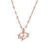 S925 Sterling Silver Heart Necklace: Women's Versatile Rose Gold Mother-of-pearl Jewelry