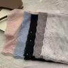Embroidered Flower Lace Scarf Lightweight Female Headscarf Retro Silk Scarf  Summer