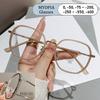 Fashion Anti-Blue Light Myopia Glasses Oversized Frame Cat Eye Glitter Presbyopic Custom Nearsighted Eyewear Men Women Optical