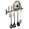 Kitchen Hook No Punching Hanging Rod Stainless Steel Wall Hanging Row Hook Removable Kitchen Rack Spatula Spoon Knife Holder