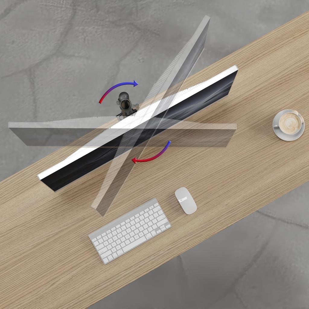 Duronic VESA Head DM45 DM55 DM65 DMG Compatible with all Duronic desk mount poles For computer screens 360-degree rotation 15-degree tilt VESA