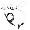 3 Sets HRT‑1 Mobile Phone Air Tube Headset with Microphone 3.5mm Plug Wired EarphoneBlack