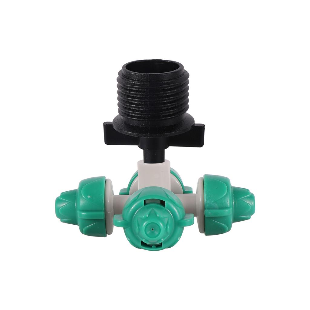 Orifice 0.5mm Cross Atomizing Micro-Nozzles Kit 6mm Hanging Vertical Misting Sprayer Landscaping Cooling Dust Removal Sprinkler