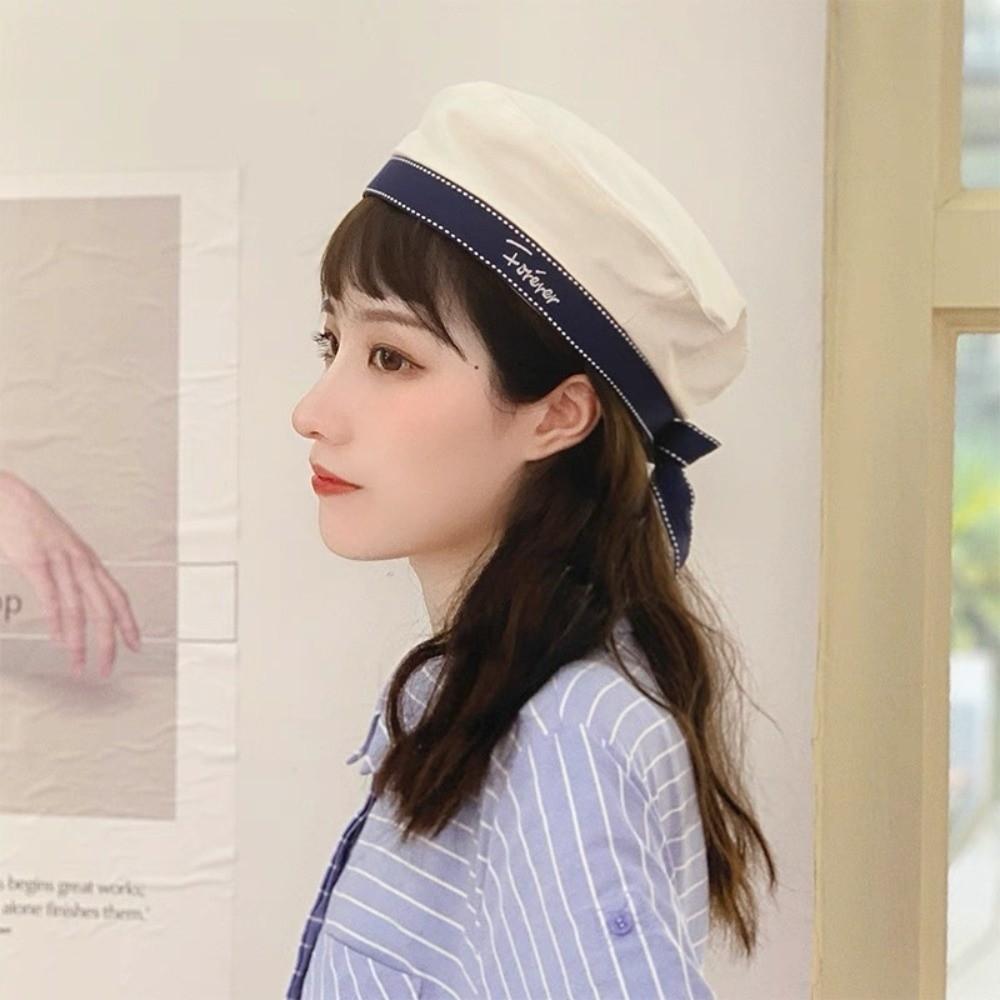 Korean Style JK Beret Cap Sweet Painter Hat Fashion Octagonal Cap  Female