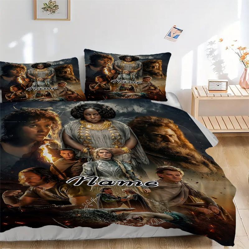 Custom Textile Epic Fantasy Bedding 3 Piece Set HD Print Duvet Cover Pillowcases for Teens Adult Bedroom Decoration