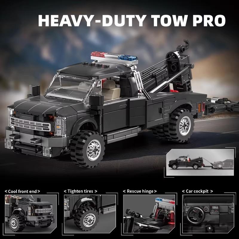 Building Blocks F450 Trailer Educational Assembly Building Toy Car Gift for Boys Desktop Decoration Model Toy