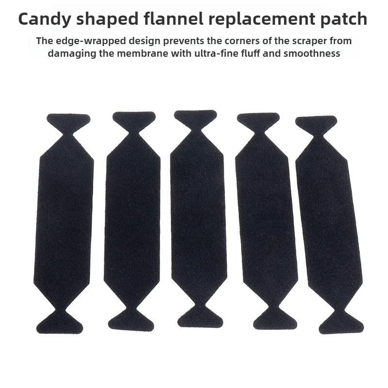 50pcs Fabric Felt Cloth for Vinyl Squeegee No Scratch Car Wrap Film Felt Buffers Carbon Fiber Card Scraper Window Tint Tool Edge