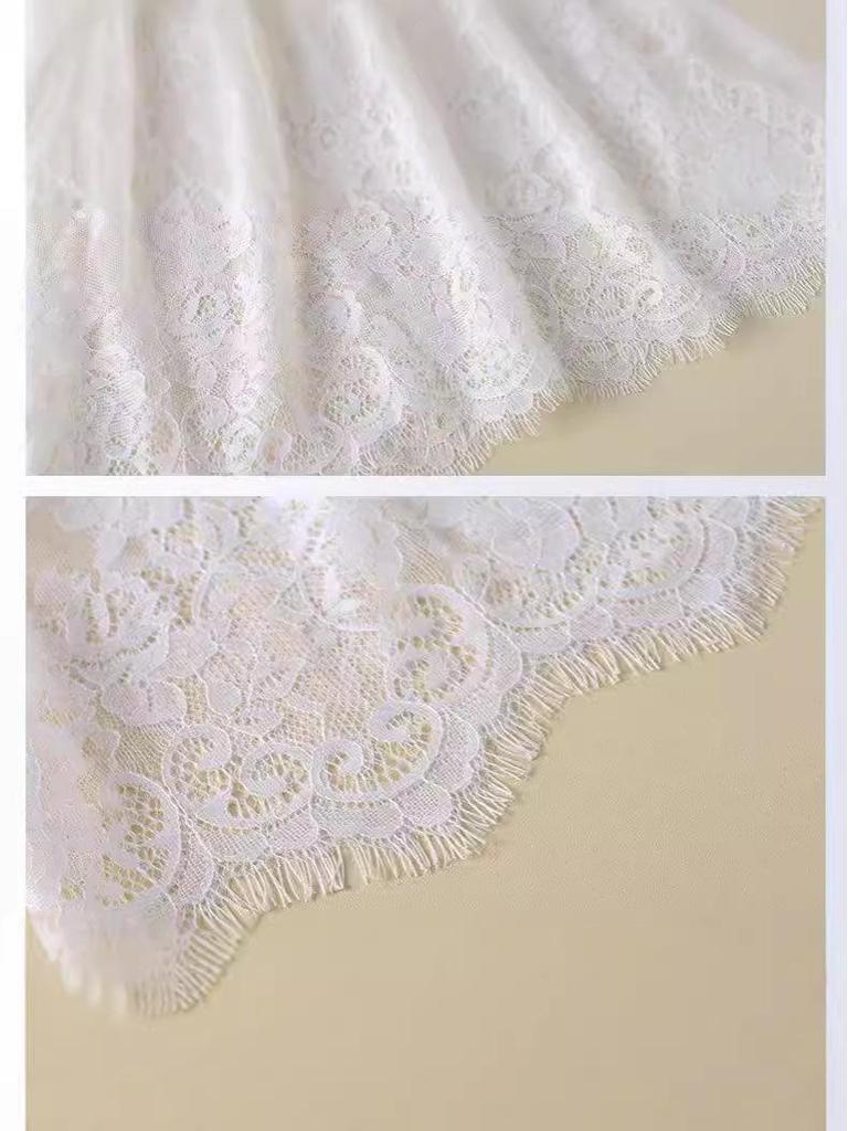 Ladies' Layered Sweatshirt with Lace Midi Skirt and Sweater Hem Cover for Spring & Autumn