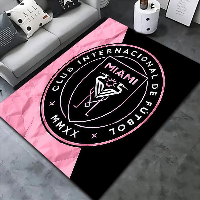 Inter Miami CF Carpet Rug for Living Room Bedroom Home Sofa Decoration,Kids play Non-slip Floor Mat