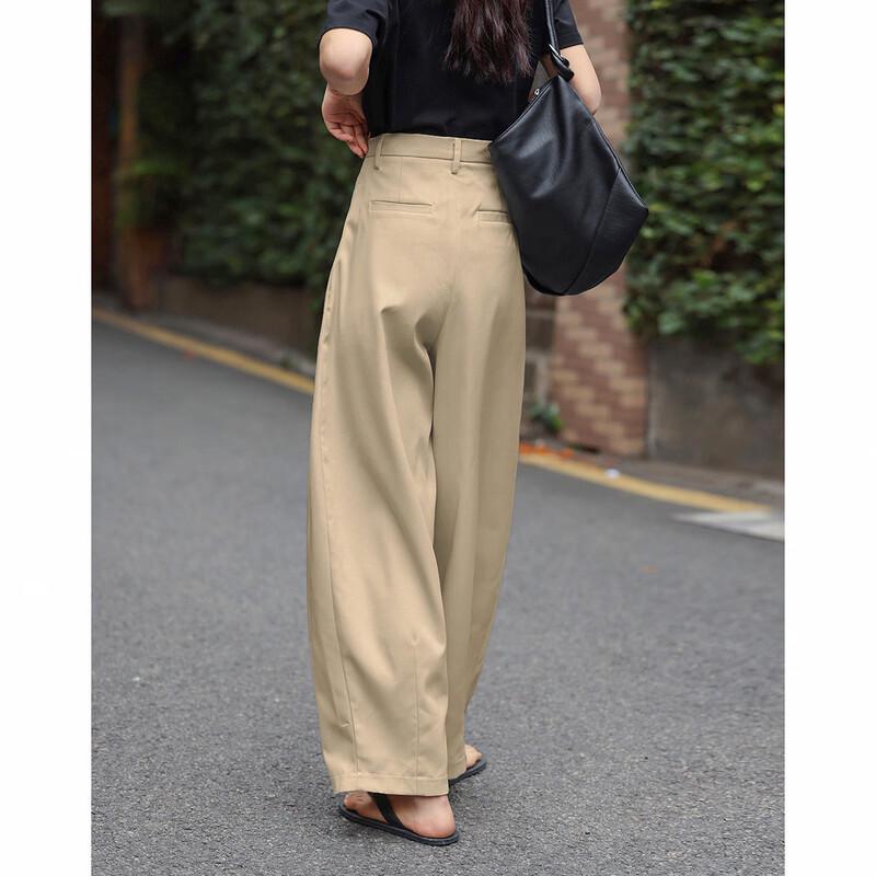 Demana Women's Slimming Casual Layered Ankle Pants