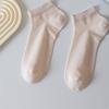 Women's Summer Thin Sweat Absorbing Breathable Moon Boneless Short Tube Socks