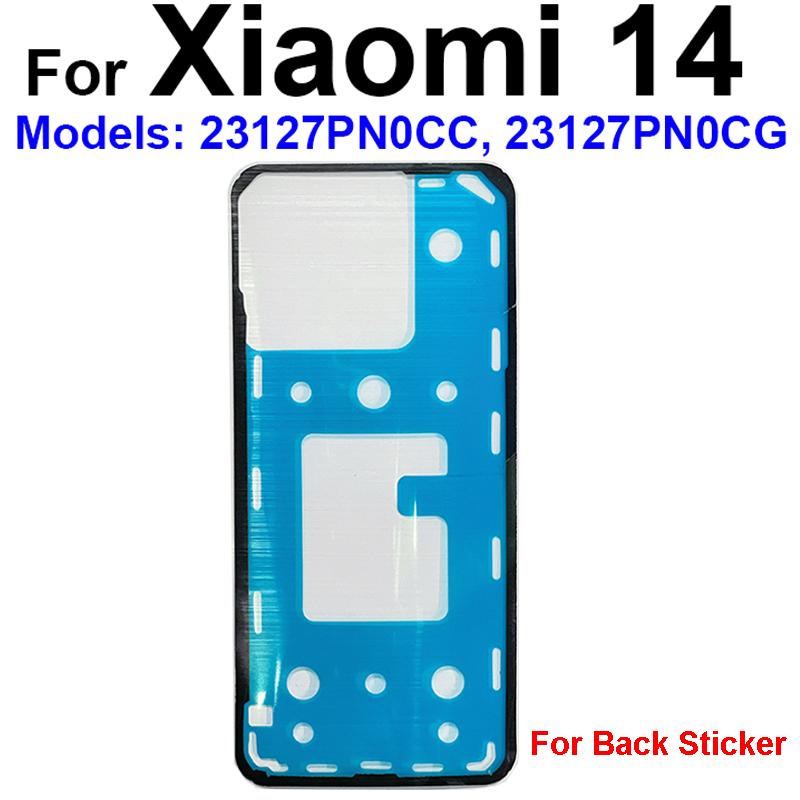 For Xiaomi Mi 14 Pro Ultra Back Battery Housing Cover Adhesive Rear Battery Cover Sticker Replacement Spare Parts