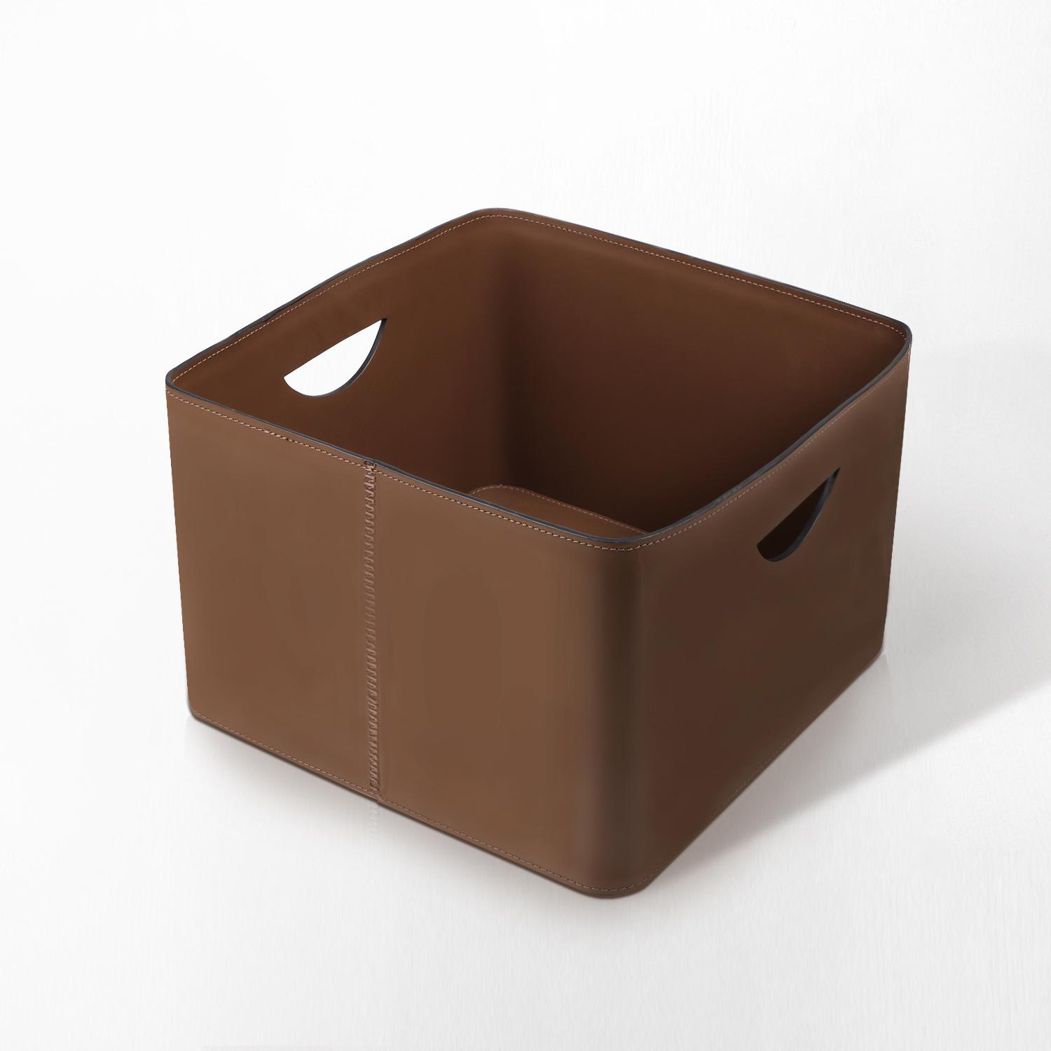 

Luxury Coffee Colored Organizer: Versatile Storage Box for Cosmetics, Toys, Snacks, and Miscellaneous Items.