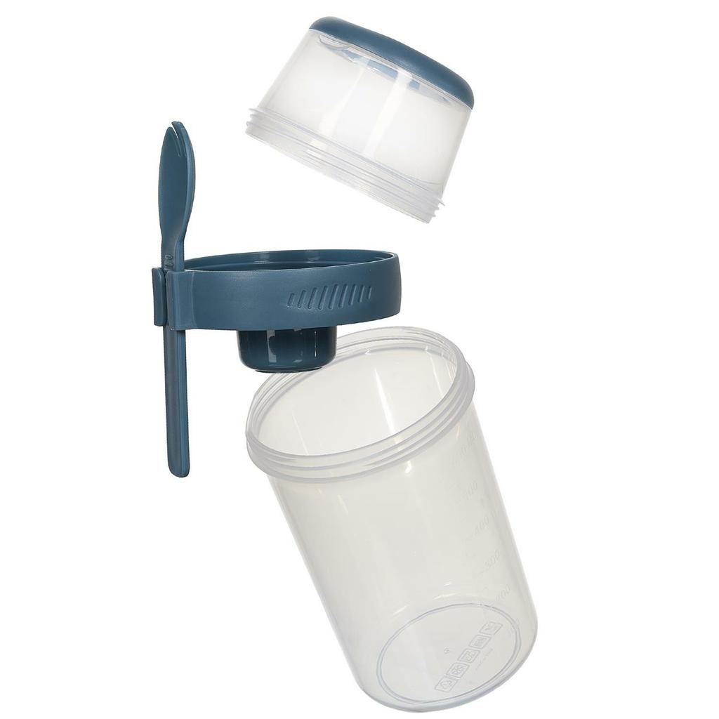 Lunch Box With 3 Compartments 1L Blue With Spoon/Fork