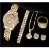 Ladies Cornucopia Diamond Watch Set Bracelet Accessories Fashion Quartz European Beautiful Women Watch Set