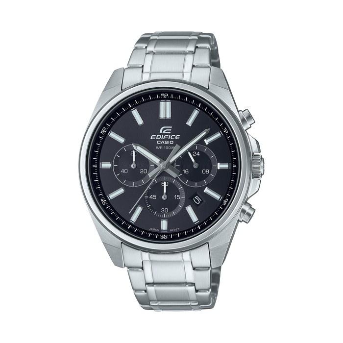 Casio Edifice Chronograph Date Watch EFV650D, Black, 41-46 mm, EFV-650D-1AVCR.