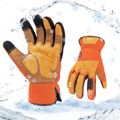 Cold Protection Gardening Rose Synthetic Brushed Gardening Splinter Grass Touch Panel Gardening Work Gloves SL7475FLWP [Vgo...] 0°C Gloves, Gloves,