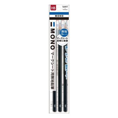 Tombow Mono Mark Sheet Plain Pencil Set ACA-312 3 Pieces with Cap For Exams Tests