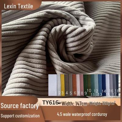 4,5-Streifen Wasserdichtes Cord-Polyester Sofakissenstoff