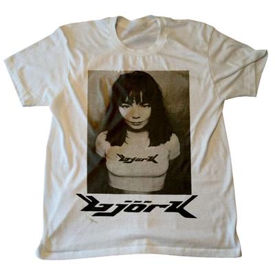 Bjork Debut White Tshirt Retro Classic Style Unisex Tshirt Reprint S-3XL