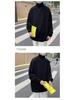 Korean Style Men's High Neck Woolen Cardigan - Retro Loose Knitwear for Autumn/Winter 2025