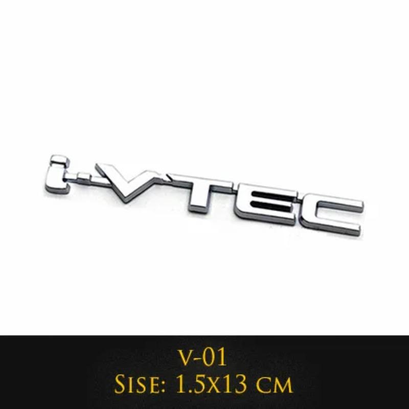 Insignia de Letra Metálica 3D Ivtec Pegatina Calcomanía Estilo de Coche Para Logo Civic Pegatinas Calcomanías Traseras de Maletero de Coche Accesorios de Coche