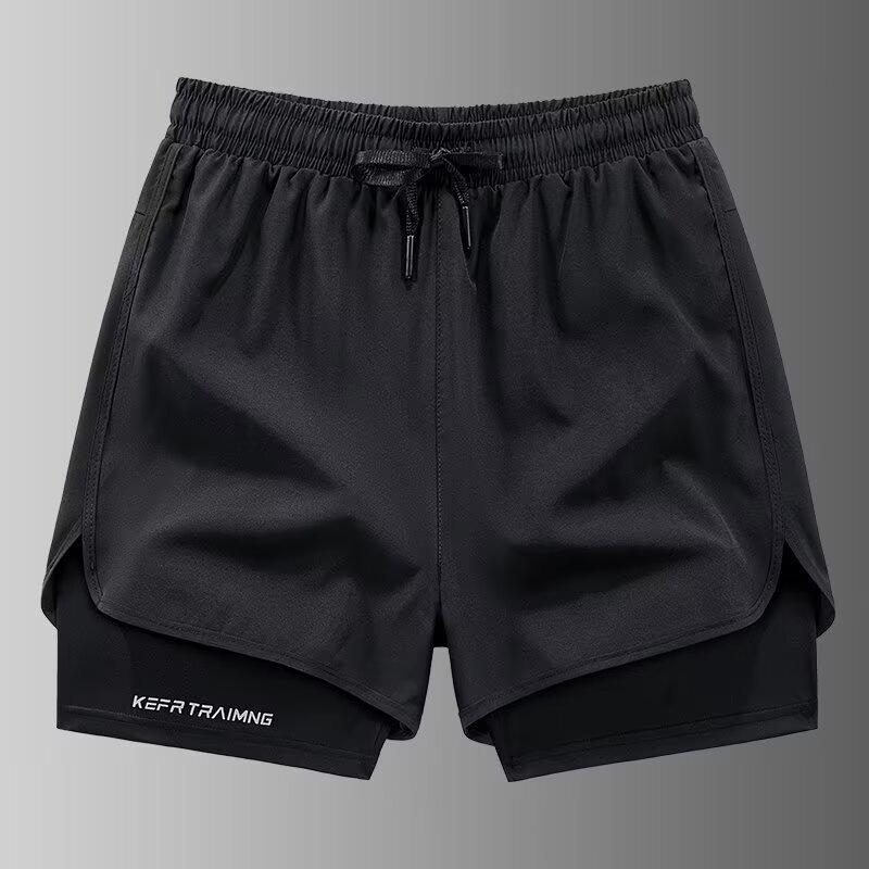 Pantaloncini Sportivi Unisex a Doppio Strato Anti-Esposizione per Corsa e Escursionismo