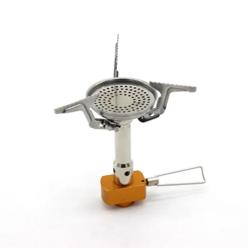 Outdoor Camping Ultra Light Mini Integrated Camping Stove Head Stove Gas Stove Outdoor Cooking Foldable Small Triangle Stove