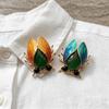 Zinc Zinc Alloy Cicada Brooch Chinese Style Enamel Brooch New Insect Lapel Pin  Suit