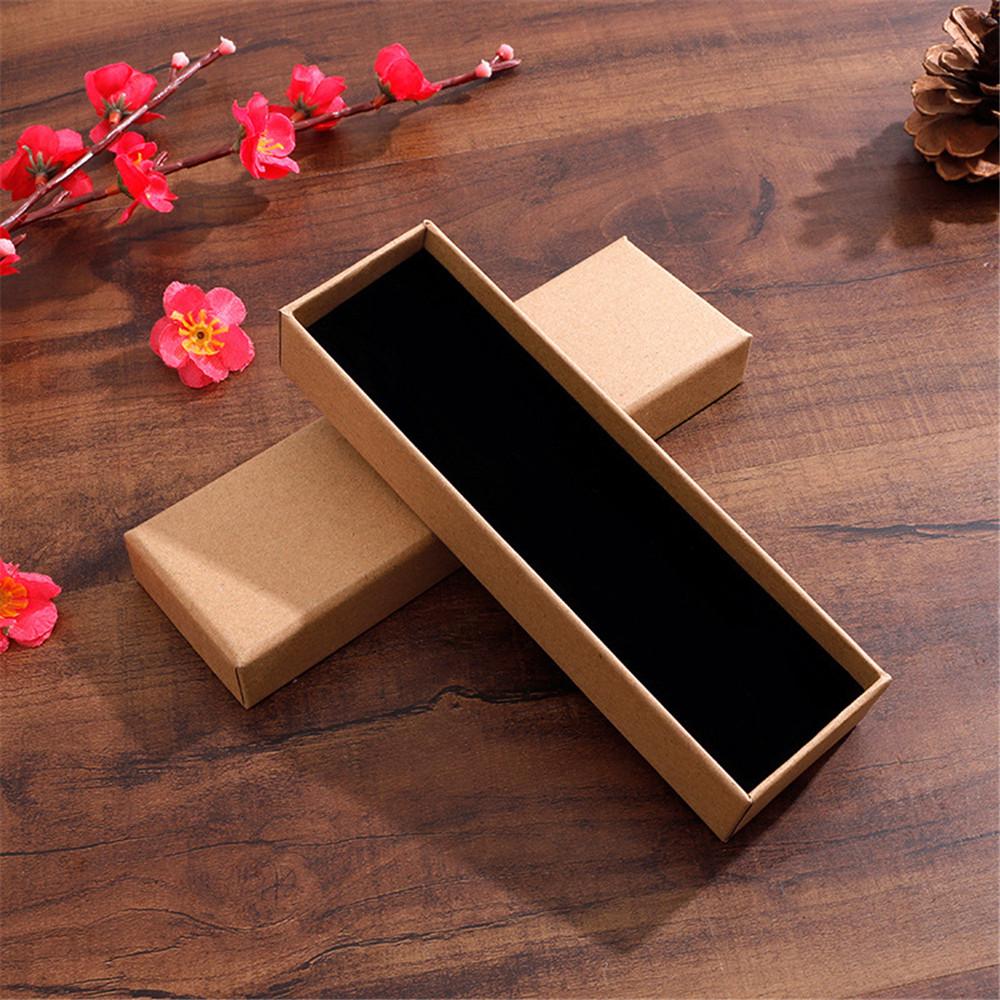 Bookmark Packaging Box Locket Box Heaven And Earth Cover Jewelry Packaging Box Retro Kraft Paper Pen Box