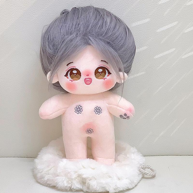 20cm Kawaii Idol Plush Cotton Doll Toys Stuffed Super Star Figure Dolls Cute Fat Body Can Change Clothes Fans Collection Gifts