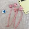 Summer Sweet Girl Ribbon Bow Hairpin - Girly Duckbill Clip
