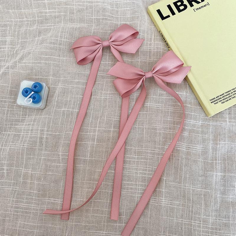 Summer Sweet Girl Ribbon Bow Hairpin - Girly Duckbill Clip