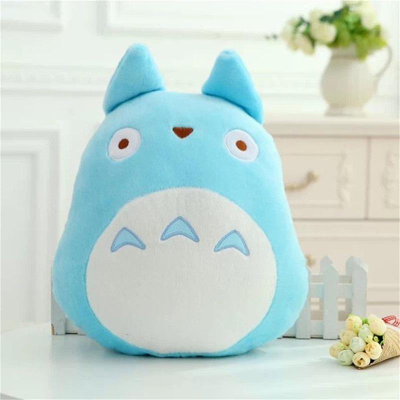 Cute Totoro Cushion Totoro Hand Warm Pillow Totoro Plush Pillow Soft Stuffed Animal Toy Japanese Cartoon Totoro Throw Pillow