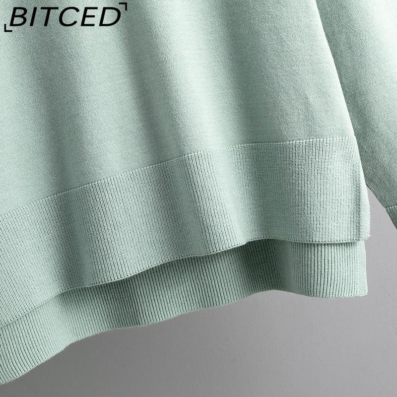 BITCED Fashion Set Women's Autumn and Winter Loose Casual Sweater Pullover Two-piece Set