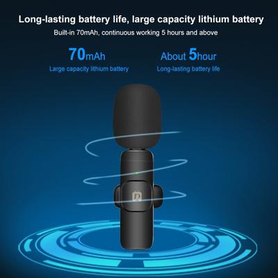 Sistema microfonico wireless PULUZ PU3151B One-Trigger-Two Mini 2.4G Microfono a clip Trasmissione 20M