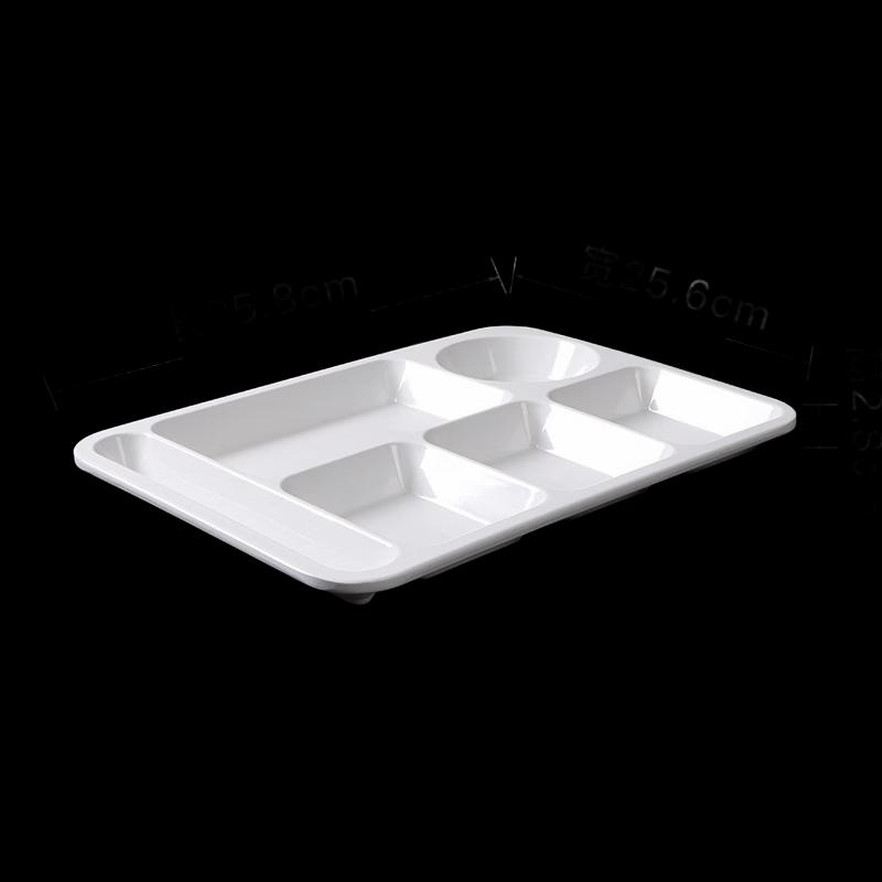 Melamin-Buffetplatte mit Unterteilungen (10er-Pack)