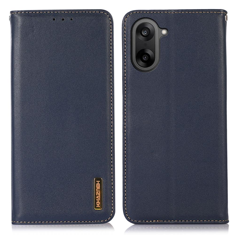 For OnePlus Ace 5 Racing 5G/Nord CE 5G Case Wallet Genuine Cow Leather Phone Cover Nappa Texture