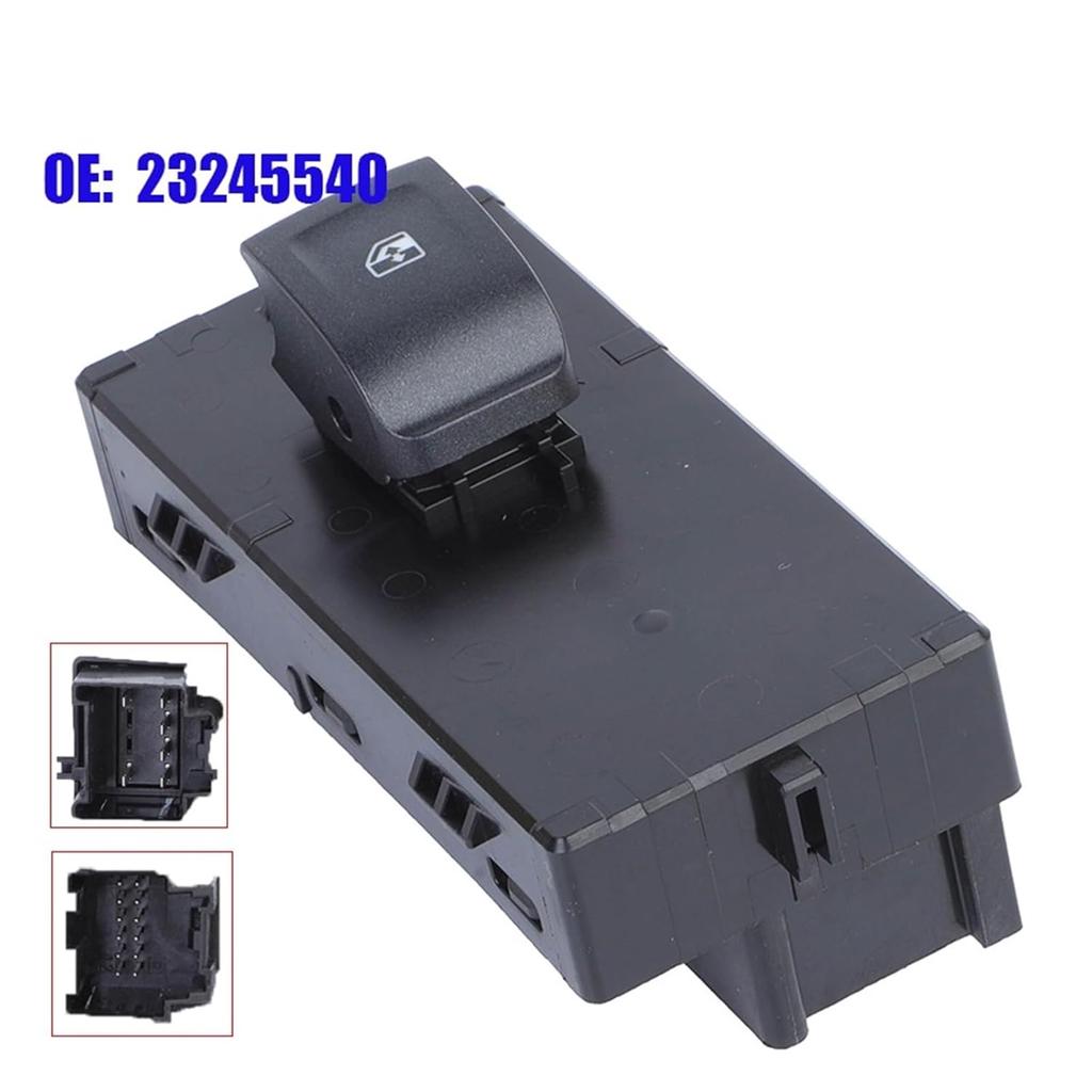 23245540 Front Right Power Single Window Switch Compatible 2014-2017 Silverado 1500