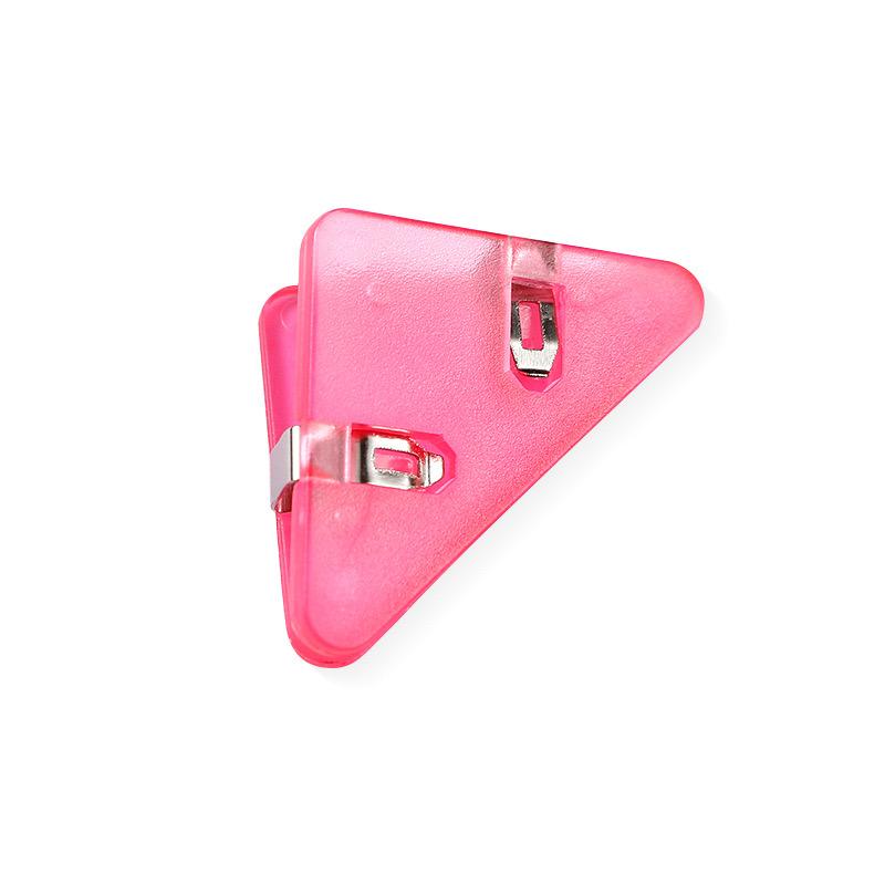 Transparent Corner Clip for Student Paper Storage, Triangular Clip for Stationery and Books, and a Great Tool for Office Long Tail Clip