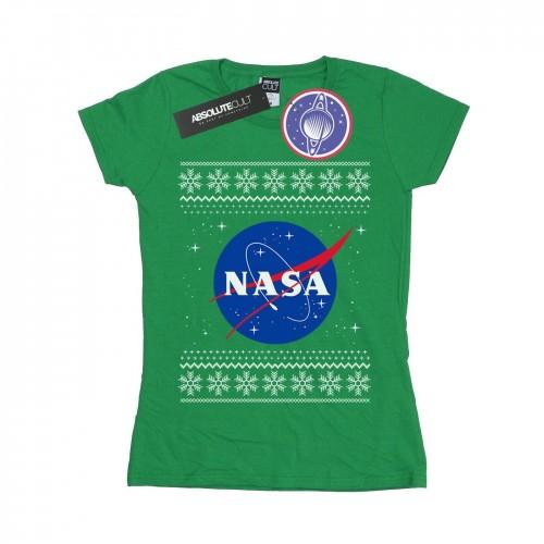 NASA Womens/Ladies Classic Fair Isle Cotton T-Shirt