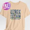 Choose Your Country - Uzbekistan Country Soccer Shirt (All Countries), National Country Name Football Tee