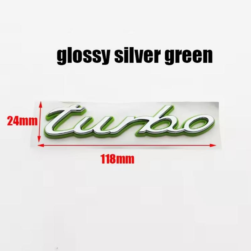 1pcs New 4 S Turbo E Hybrid ABS Car Fender Side Rear Trunk Emblem Badge Sticker Accessories