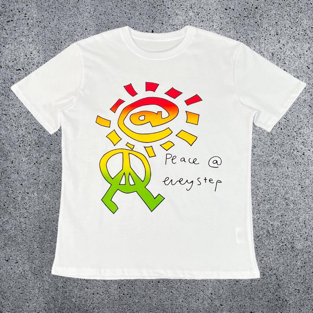 Retro Summer Ad Shortsleeved Wysd Talk Sun Roll Fun Printed American High Street Skateboard Cotton Roundneck Tshirt